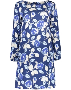 Синее вискозное женское платье Gant