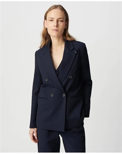 Женский блейзер с карманами и пуговицами, тёмно-синий Ikks