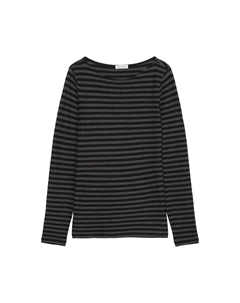 Топ с длинными рукавами BOAT NECK STRIPED, черный Marc o'polo