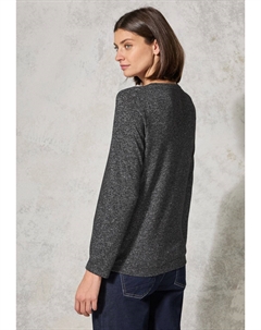 Топ с длинными рукавами, черный Cecil