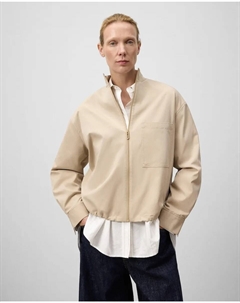 Женская рубашка-бомбер с застежкой-молнией, цвет Piedra Adolfo dominguez