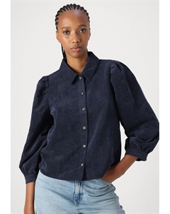 Блузка на пуговицах ULLA SHIRT, темно-синий Jdy