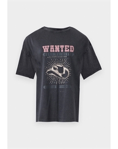 Футболка с принтом CARLA O NECK STUD, серый Jdy