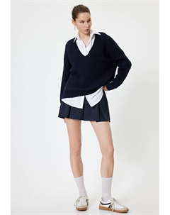 Джемпер V NECK, темно-синий Koton