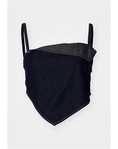 Топ FITTED ASYMMETRIC, синий Weekday