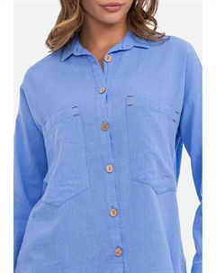 Блузка на пуговицах FREIZEIT, синий Cipo&baxx