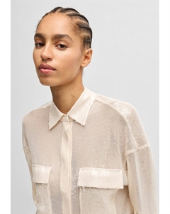 Блузка на пуговицах BALLETS, бежевый Boss