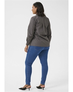 Блузка на пуговицах ADI, черный Kaffe curve