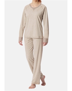 Пижамный комплект SET, бежевый Schiesser