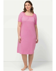 Ночная рубашка SQUARE NECK SHORT SLEEVE, светло-розовый Ulla popken