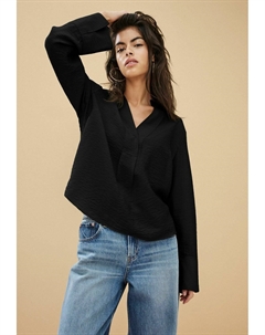 Блуза LONG SLEEVE V-NECK PETITE, черный Next
