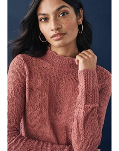 Джемпер REGULAR FIT HIGH NECK, розовый Next