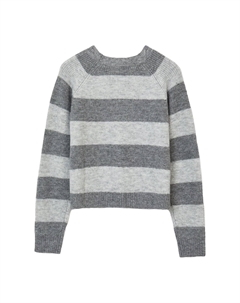 Джемпер RAYÉ À COL RAS DU COU, серый Calliope