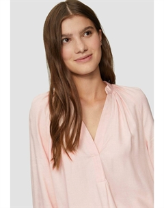 Блуза MELIERTE MIT RAFFUNG, светло-розовый Qs