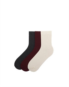 Носки SOFT TOUCH PACK OF 3, темно-серый Pull & bear