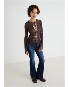 Блуза ELYSIA FRONT TIE, сиреневый Weekday