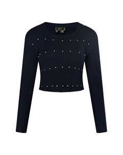 Джемпер MIT STRASS STEINEN IMANE, темно-синий деним Faina