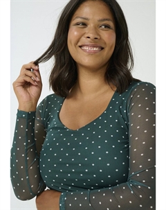 Блуза CAUTUMNA, темно-зеленый Kaffe curve