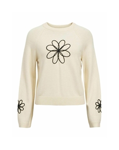 Джемпер OBJLANEY, молочный Object