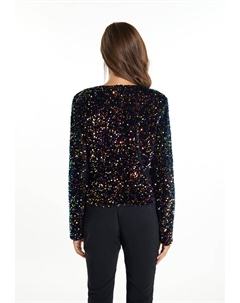 Блейзер MIT PAILLETTEN TUXE, синий Faina