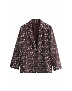 Блейзер REGULAR FIT CRINKLE POLKA DOT, фиолетовый Next