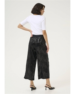 Брюки KAAMALIE SEQUIN CROPPED, черный Kaffe