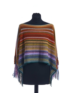 Женское пончо из разноцветной шерсти Missoni