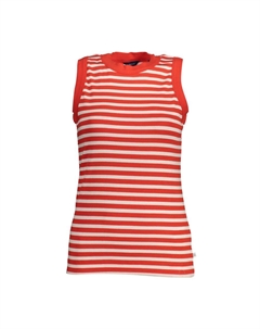 Красный хлопковый женский топ Gant