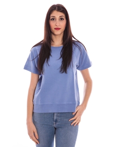 Синий хлопковый женский свитер Gant