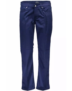 Синие хлопковые женские брюки Gant