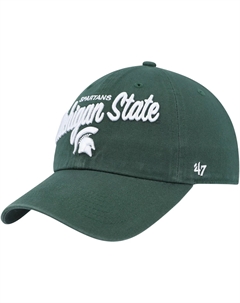 Женская регулируемая шляпа зеленого цвета Michigan State Spartans Phoebe Clean Up '47 Unbranded