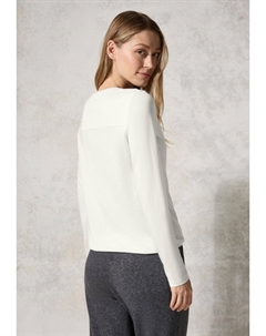 Топ с длинными рукавами, молочный Cecil