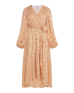 Платье макси MIT PRINT LOMASI, белый Izia