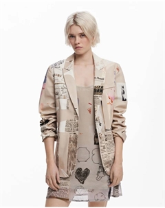 Женский блейзер, разработанный Кристианом Лакруа, цвет Natural Desigual