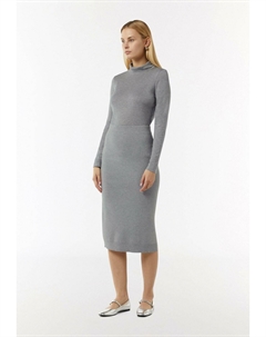 Топ с длинными рукавами, серый Comma,