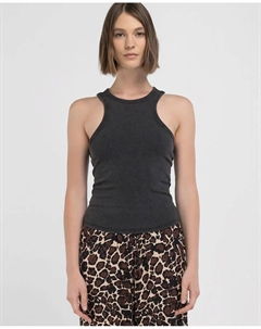 Женский топ без рукавов, черный Replay