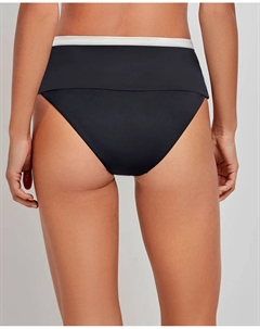 Плавки бикини с высокой талией и возможностью многопозиционного использования, черный Gisela