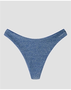 Бразильские плавки бикини с V-образным вырезом, синий Gisela