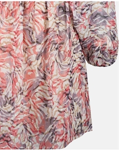 Платье с длинными рукавами и V-образным вырезом, мультиколор Hugo boss