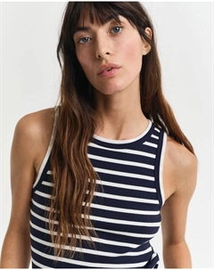 Женский топ на бретелях с полосатым узором, синий Gant