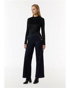 Топ с длинными рукавами, черный Comma,