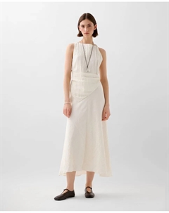 Юбка миди с потайной застежкой-молнией, белый Scalpers