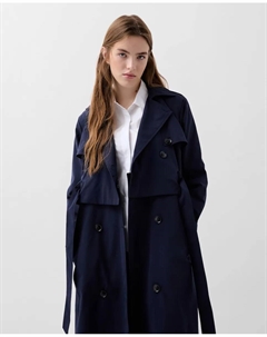 Женский тренчкот со съемным поясом, тёмно-синий Scalpers