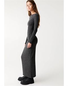 Платье макси MIDI, темно-серый Pull & bear