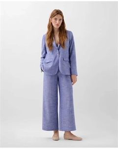 Женские брюки прямого кроя с регулируемым шнурком, индиго Scalpers