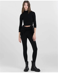 Женские леггинсы черного цвета, черный Replay
