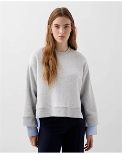 Женская толстовка с полосатой спинкой, серый Scalpers