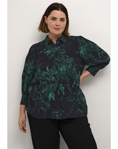 Блузка на пуговицах MINA, черный Kaffe curve