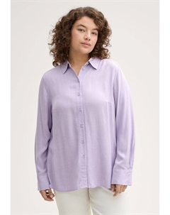 Блузка на пуговицах PLUS, фиолетовый Tom tailor