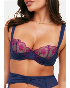 Бюстгальтер на косточках SOFIA CONTOUR DEMI BRA MEDIEVAL BLUE, темно-синий Adore me
